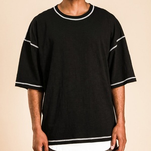 เสื้อยืดขนาดใหญ่พิเศษของผู้ชาย,สีพื้นใส่สบายระบายอากาศได้ดีแห้งเร็วแฟชั่น - Product Image 3