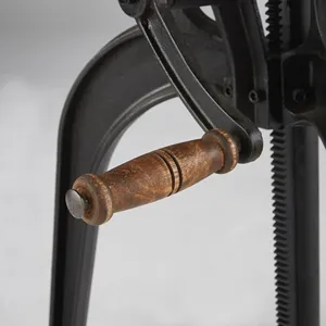 Table à manger industrielle à manivelle en métal pour l'atelier à domicile salle à manger hôtel et entrepôt - Product Image 4