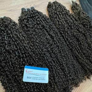 Extensiones de Cabello Humano Virgen Vietnamita de Alta Calidad, Cabello Rizado Pixie, Trama Remy de Doble Trama a Máquina - Product Image 5