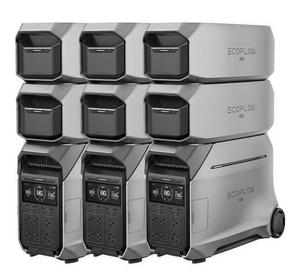 ORIGINAL Quality ECOo-FLOWwSS 8kWh <b>Portable</b> Power Station Pro 3 120/240V 8000W <b>AC</b> Output with 2 x Extra Batteries - Product Image 3