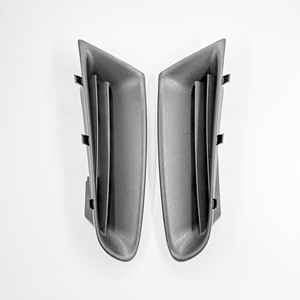 7701208684 Grille d'aération de pare-chocs avant gauche et droite pour Renault Clio III pré-lifting 2005-2009 en plastique PP noir - Product Image 6