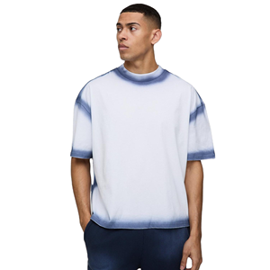 T-shirt graphique surdimensionné pour homme OEM, logo personnalisé de haute qualité, t-shirts respirants fabriqués au Pakistan - Product Image 4