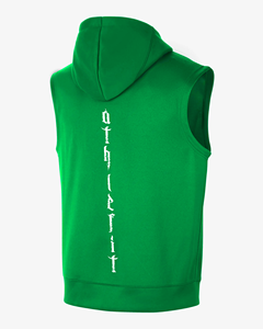 Logo personnalisé OEM Débardeur de gymnastique sans manches pour hommes à séchage rapide Gilet d'entraînement à capuche grande taille Vêtements de sport Sweat à capuche de musculation brodé - Product Image 3