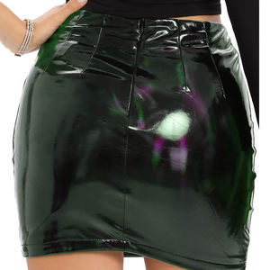 Unique Fashion Spring Summer Fall Streetwear Club Party Wear Stylish <b>Glittered</b> Fashionable Leather <b>Skirts</b> Super Comfy Lady <b>Skirt</b> - Product Image 2