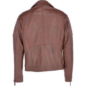 Mode vêtements d'extérieur en cuir véritable moto noir personnalisable toile maigre haut point avant vestes pour hommes - Product Image 4