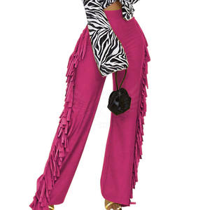 Pantalones de gamuza de mujer de color sólido al aire libre, pantalones de cuero genuino superventas, pantalones de gamuza de mujer de nuevo diseño - Product Image 4