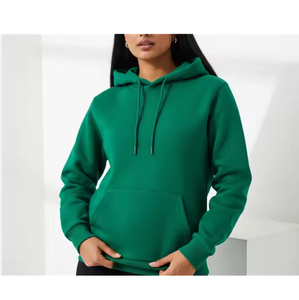 Sudadera con capucha de gran tamaño lavada vintage de algodón 100% para mujer con detalle de costura bordada y logotipo frontal para otoño - Product Image 1