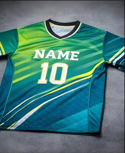 Maillots de football personnalisés en gros, tissu de performance en polyester imprimé par sublimation, vêtements de sport pour hommes, usine - Product Image 5