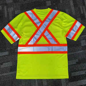Custom Logo Reflective <b>T</b> <b>Shirt</b> Men High Visibility Reflective Safety <b>Shirt</b> <b>Hi</b> <b>Vis</b> Workwear Half Sleeve Custom 2025 Men Tshirt - Product Image 6