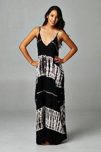 Sin mangas Tie Dye verano Maxi bohemio vestidos Boho Casual de las mujeres Maxi vestido - Product Image 2