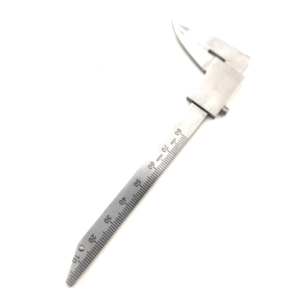 1Pcs Dental Implant Gauge 20-100mm Measuring Dentures Calipers Prosthetic Dental Vernier Caliper Suture Kit Medic Instrument