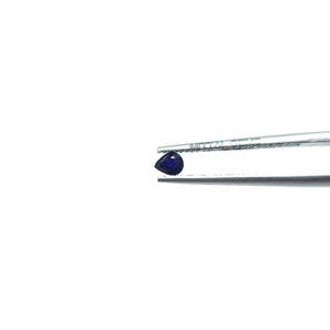 Saphirs bleus naturels de Bangkok, formes poire calibrées 3x4mm et 4x5mm, pierres précieuses lâches de coupe ovale de 8mm de hauteur, composées d'opale et d'aigue-marine - Product Image 5