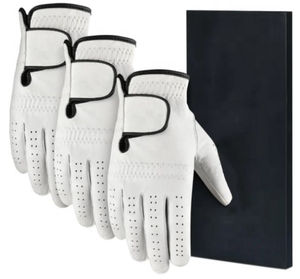 Gants de golf personnalisés en cuir de mouton de qualité supérieure pour gaucher avec logo élégant pour le sport Main droite Matériau PU - Product Image 2