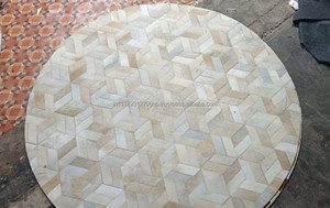 Nouvelle tendance véritable fait à la main en cuir véritable tapis et tapis en cuir de vachette Offre Spéciale Patchwork tapis pour salon grande surface - Product Image 2