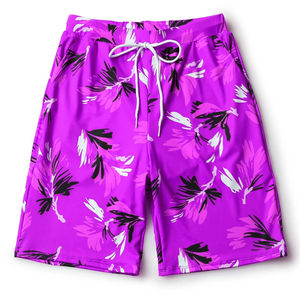 Short de bain à séchage rapide imprimé High Street Style pour homme avec taille élastique pour la plage et les sports de course à pied 100% polyester - Product Image 3