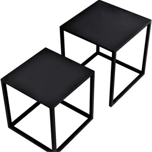 Juego de mesa auxiliar superior de madera redonda para muebles inteligentes para sala de estar Incluye mesa de centro - Product Image 5