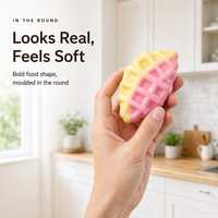 Ensemble de jouets anti-stress Squishy Simulation Gaufre Croffle à coque croustillante