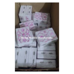 Caja de incrustaciones de mármol con diseño de calidad pulida recién hecha a mano con material de nácar para regalo de almacenamiento de joyas - Product Image 6