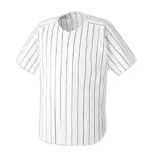 Nuevo logotipo personalizado, ropa de equipo en blanco, camisetas de béisbol para hombres, camiseta de béisbol ligera transpirable de secado rápido, OEM personalizado - Product Image 6