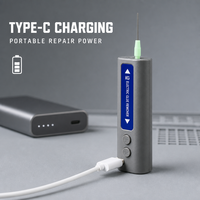 Stylo électrique de décollement de colle pour réparation de téléphones, contrôle à 6 niveaux, aiguille de précision de 95 mm, outil adhésif rechargeable Type-C