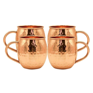 Cobre Moscú Mula Taza Beber Martillado 350ml 12oz Cerveza Taza Metal Acero Inoxidable Taza Vino Jugo Taza - Product Image 4