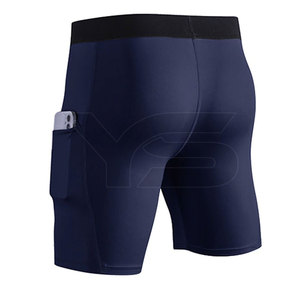 Prix de gros Short d'entraînement de compression sur mesure Short de compression pour homme - Product Image 4
