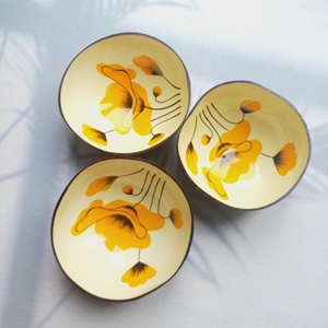 ชามมะพร้าวขัดไม้ขนาดเล็ก,ทำจากเวียดนามเป็นมิตรกับสิ่งแวดล้อมมีโลโก้ที่กำหนดเองได้ - Product Image 1