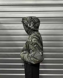 Sweat à capuche vintage personnalisé 2026 pour homme, coupe régulière, épais, pour la chasse, unisexe, 100 % coton molletonné - Product Image 4