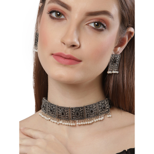 Juego de Joyería de Moda de 7 Piezas en Negro Oxidado - Product Image 3