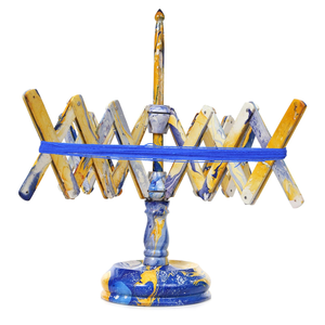 Enrouleur de fil de résine marbrée à la main et ensemble rapide tricot Crochet fibre Art cadeau parfait pour les amateurs de tricot - Product Image 3