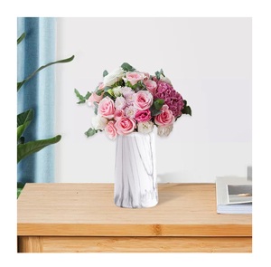 Vase à fleurs en marbre de dernière génération, décoration de mariage, salon, vase à fleurs en marbre naturel solide de haute qualité, prix de gros - Product Image 4