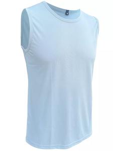 Débardeur de gymnastique sans manches d'été décontracté pour hommes OEM Débardeur extensible de qualité supérieure avec logo personnalisé respirant tricot à séchage rapide 100% coton - Product Image 4