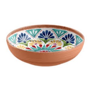 Natural Wood Round Shape Food <b>Serving</b> <b>Bowl</b> <b>Large</b> Size Home Dinnerware Food and Salad Server Ware <b>Bowl</b> at Affordable Price - Product Image 3