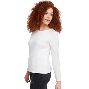 Camisetas de Manga Larga con Cuello Redondo para Mujer, 100% Algodón, Impresión Personalizada, Casuales, Lisas, Ultra Suaves, Precio Bajo, Alta Calidad, 180g - Product Image 2