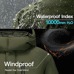 Chaqueta térmica de esquí para hombre, impermeable, a prueba de viento, para snowboard, deportiva, personalizable. - Product Image 5