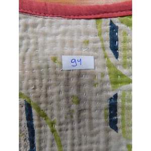 Handmade Kantha Printed Sleeveless <b>Reversible</b> <b>Jackets</b> Women's Quilted <b>Jacket</b> Hand Block Printed Boho Style Quilted Short <b>Jacket</b> - Product Image 6