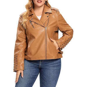 Quantité minimale de commande bas conception OEM personnalisée veste en cuir pour femmes à vendre prix raisonnable séchage rapide veste en cuir pour femmes - Product Image 5