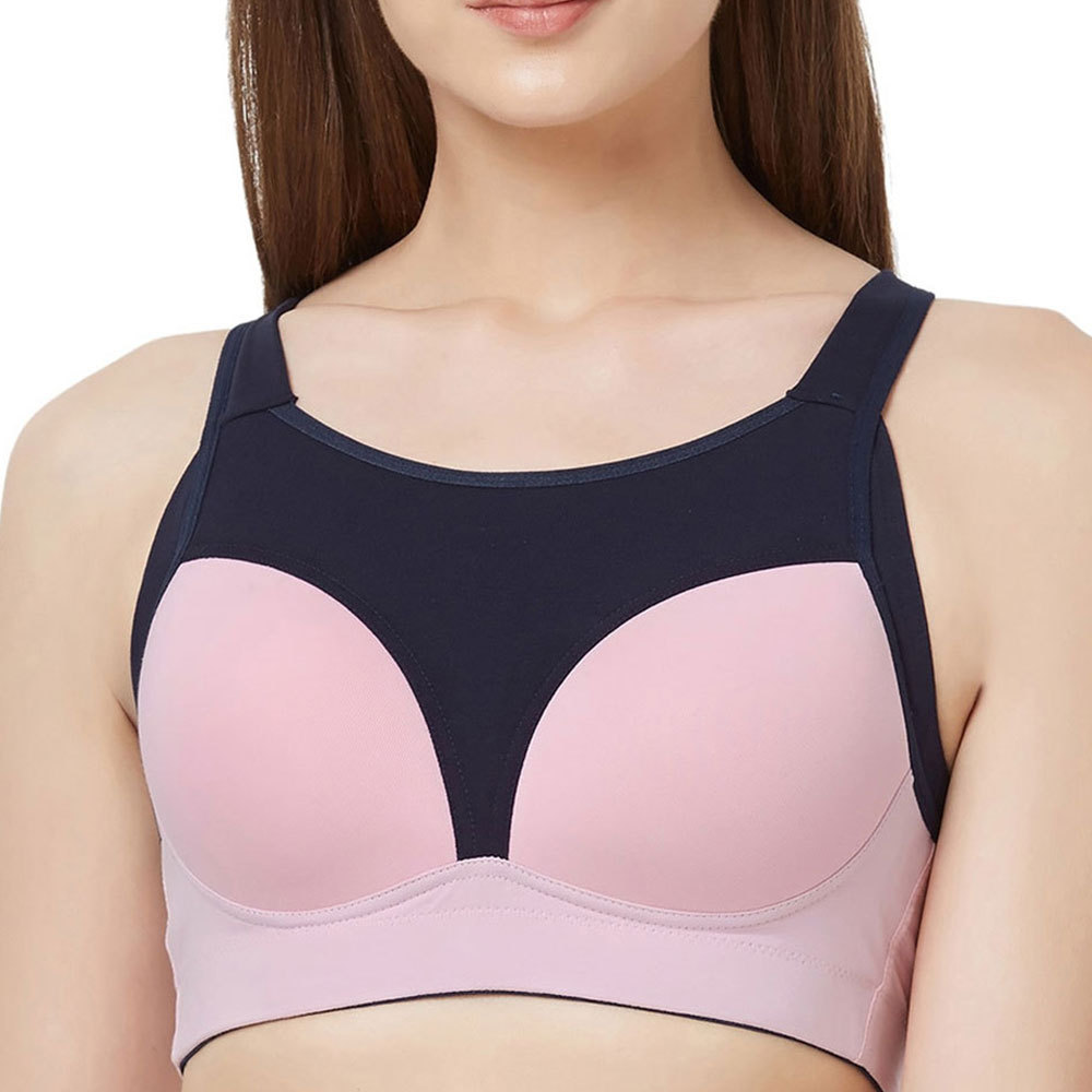 Adjustable Back Sports Bra for Workout Gym Running Yoga and Training Sessions Soft Padded Sports Bra