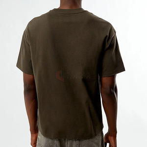 Camiseta de gran tamaño para hombre a granel, venta al por mayor, Camiseta de algodón pesado de 300G con estampado Digital Crop Boxy Streetwear - Product Image 3