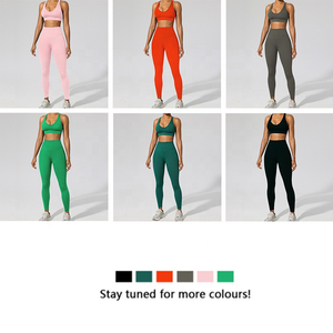 Leggings de yoga en spandex à logo personnalisé Tight Fitness, effet lifting des fesses, 100% coton, vente en gros, doux, contrôle du ventre, extensible et doux comme du beurre - Product Image 2
