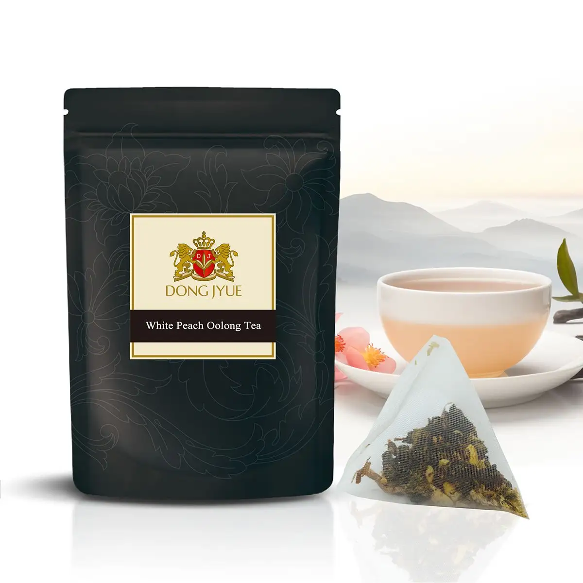White Peach Oolong Tea Pyramid Tea bag