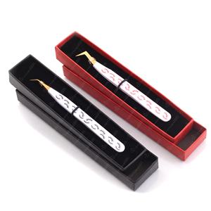 แหนบขนตาสแตนเลส45/75/90องศานาโนพร้อมโลโก้พิมพ์ลายสำหรับต่อขนตา - Product Image 5