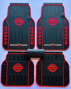 Tapis de sol de voiture universels élégants et antidérapants en TPV, durables, épaisseur 18 mm, ensemble complet 4 pièces, noirs, aiguilletés pour l'intérieur - Product Image 6