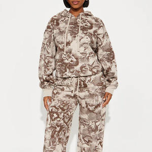 Tasa barata de alta calidad al por mayor mezcla de algodón y poliéster/sudadera de Jersey de mujer de gran tamaño personalizada transpirable 2026 - Product Image 2