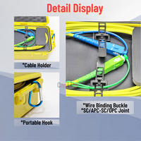 SC/APC-SC/UPC CAILI FTTH Fiber Optical OTDR Launch Cable Box 1Km SM 1310/1550nm Dead Zone Eliminator