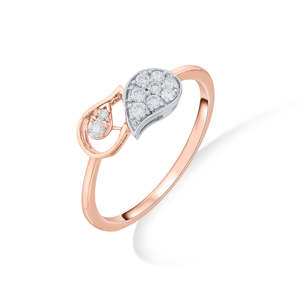 Bague en or rose sertie de diamants Bright Dew Fashion - Product Image 3