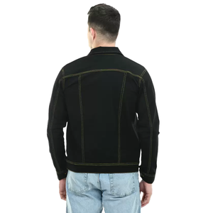 Chaquetas de mezclilla de talla grande para hombre de diseño personalizado de alta calidad, botón de temporada de invierno, cubierta de invierno transpirable, pantalones vaqueros de algodón lavado - Product Image 2