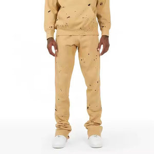 ชุดวิ่งออกกำลังกายผ้าฝ้าย100% ใส่ได้ทั้งชายและหญิงขนาดใหญ่ชุดวอร์มสองชิ้นกางเกงย้อมสีล้วนสำหรับผู้ชายไซส์ใหญ่พิเศษสำหรับฤดูหนาว - Product Image 3