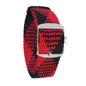 Correa de Reloj Deportiva Unisex P05-P04 Roja y Negra, Correa de Reloj Ajustable Suave con Hebilla de Acero Inoxidable, Piezas de Reloj - Product Image 1