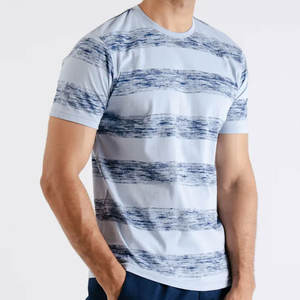 Gran oferta, cómoda, personalizada, exige tu propia marca, camiseta de manga corta para hombre, ropa de calle, camiseta transpirable con cuello redondo por sublimación - Product Image 2